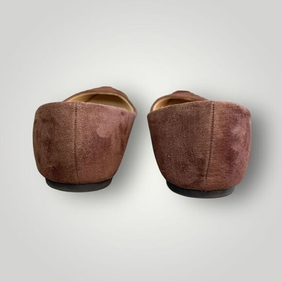 BELLA MARIE Angela Brown Suede Pointed Toe Ballet Flats, 9M - Picture 4 of 9